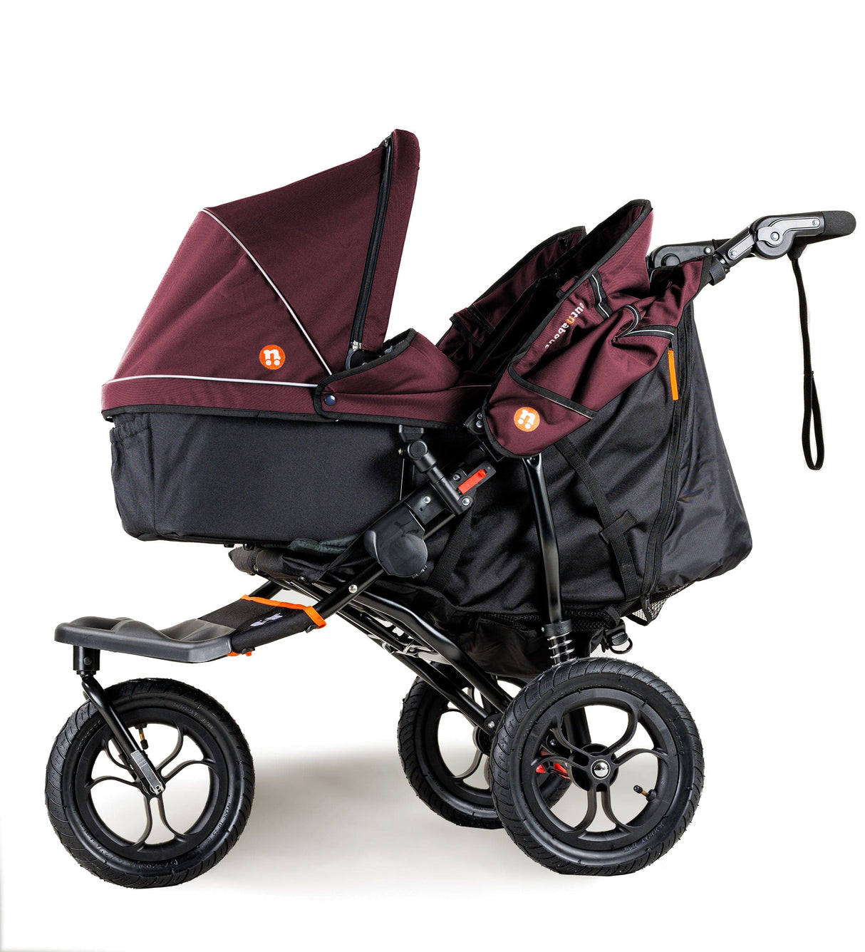 Out n About Nipper V5 Double Pushchair - Brambleberry Red