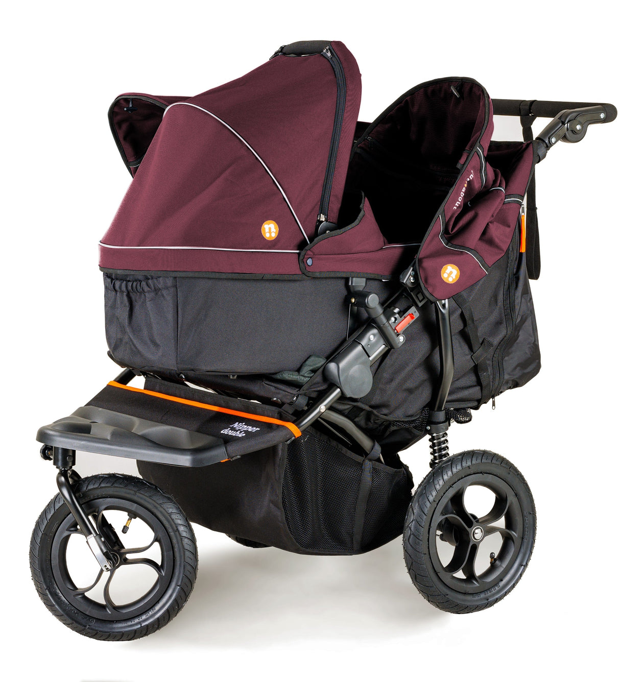 Out n About Nipper V5 Double Pushchair - Brambleberry Red