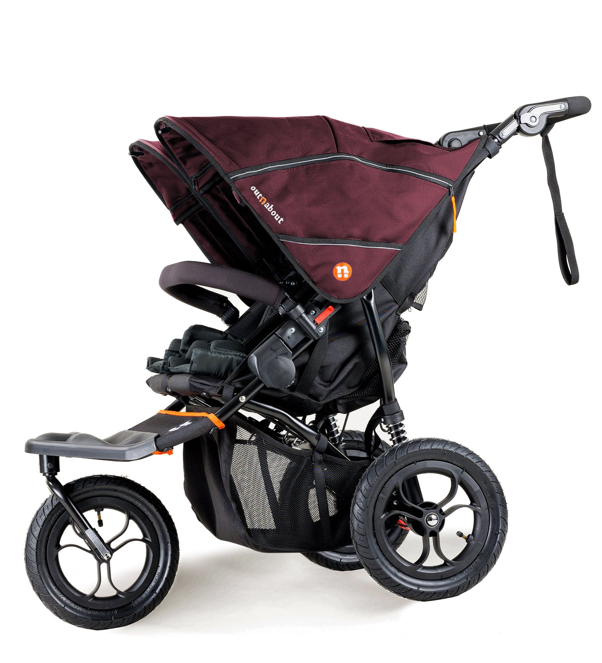 Out n About Nipper V5 Double Pushchair - Brambleberry Red