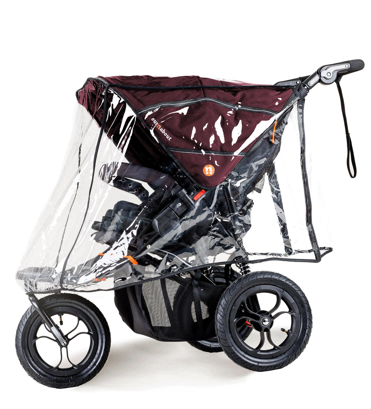 Out n About Nipper V5 Double Pushchair - Brambleberry Red