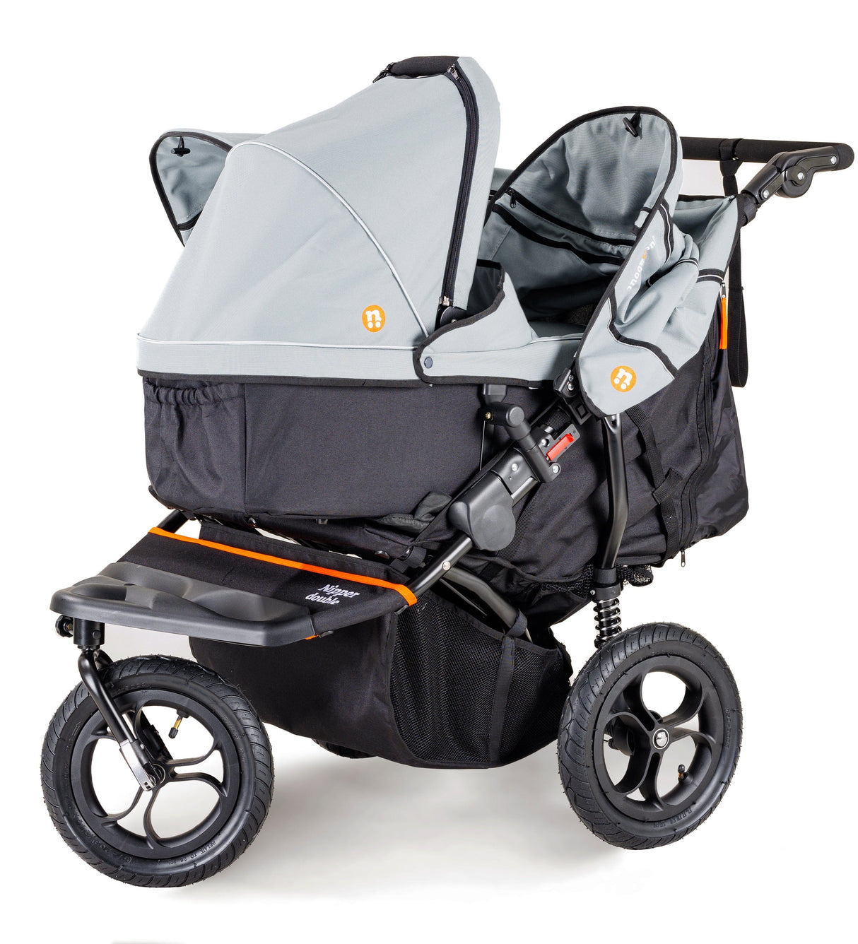 Out n About Nipper V5 Double Pushchair - Rocksalt Grey