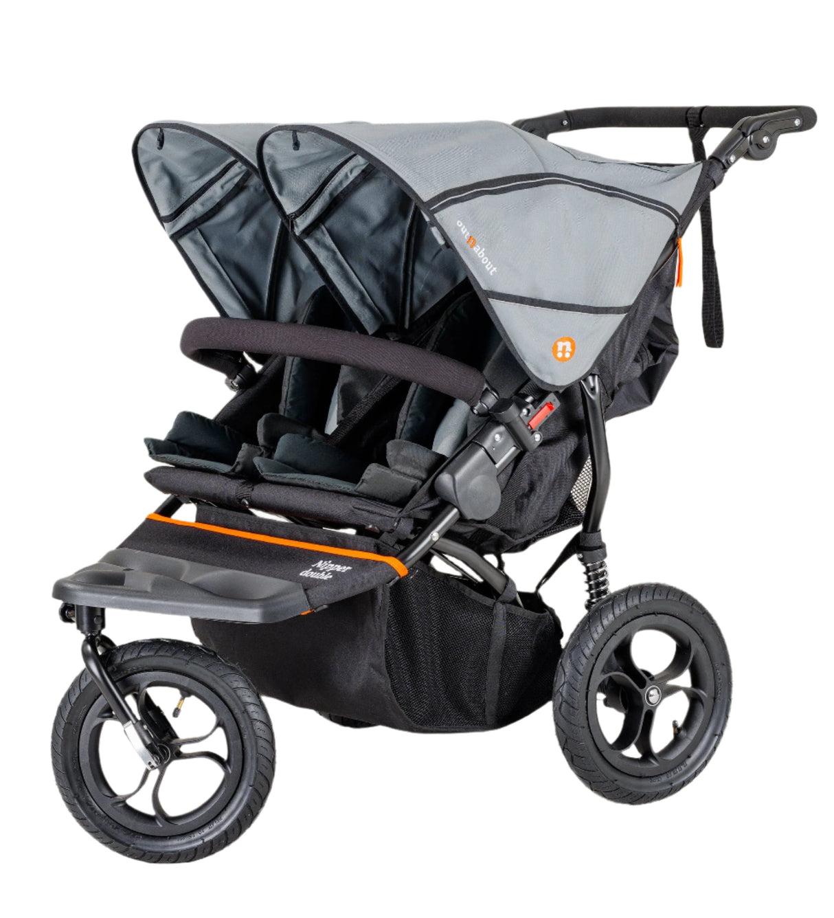 Out n About Nipper V5 Double Pushchair - Rocksalt Grey