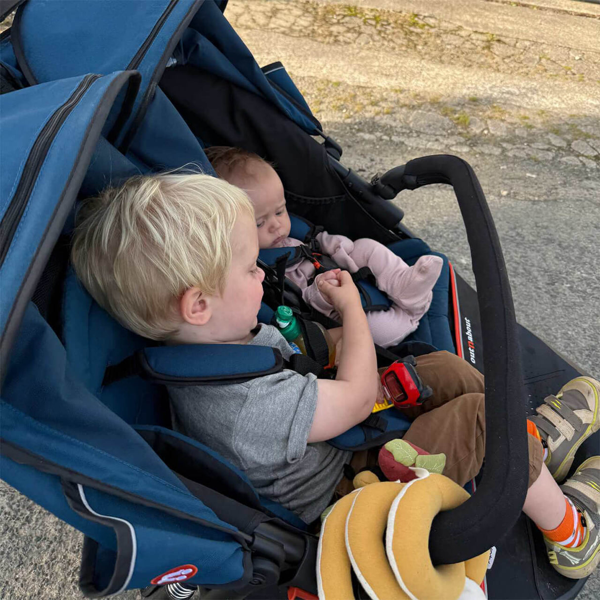 Out n About Nipper V6 Double Pushchair - Highland Blue