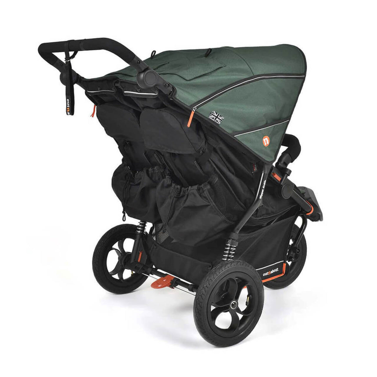 Out n About Nipper V6 Double Pushchair - Sycamore Green