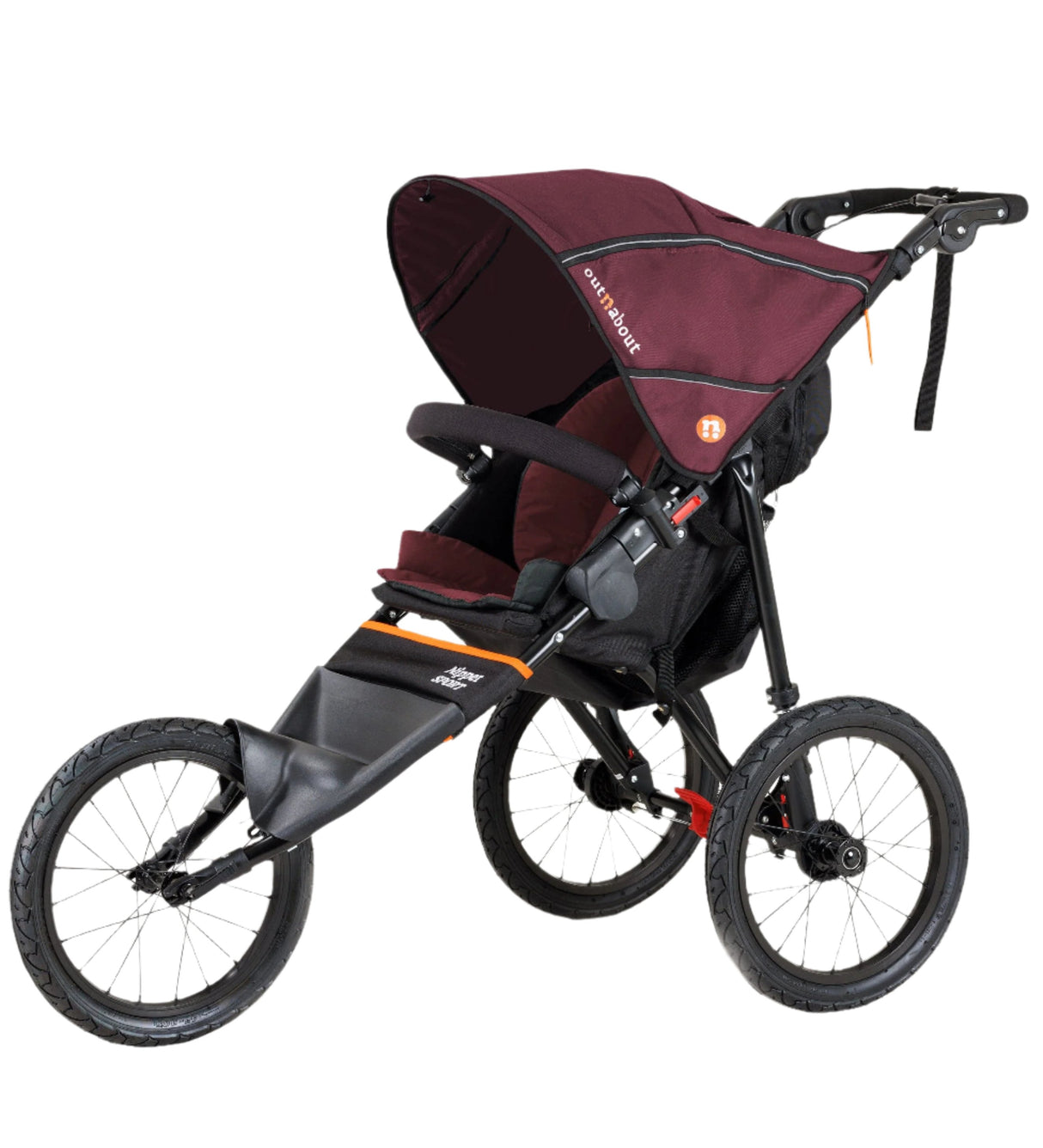 Out n About Nipper V5 Sport Jogging Pushchair - Brambleberry Red
