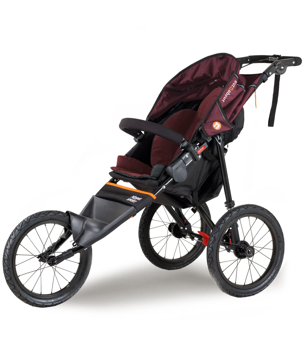 Out n About Nipper V5 Sport Jogging Pushchair - Brambleberry Red