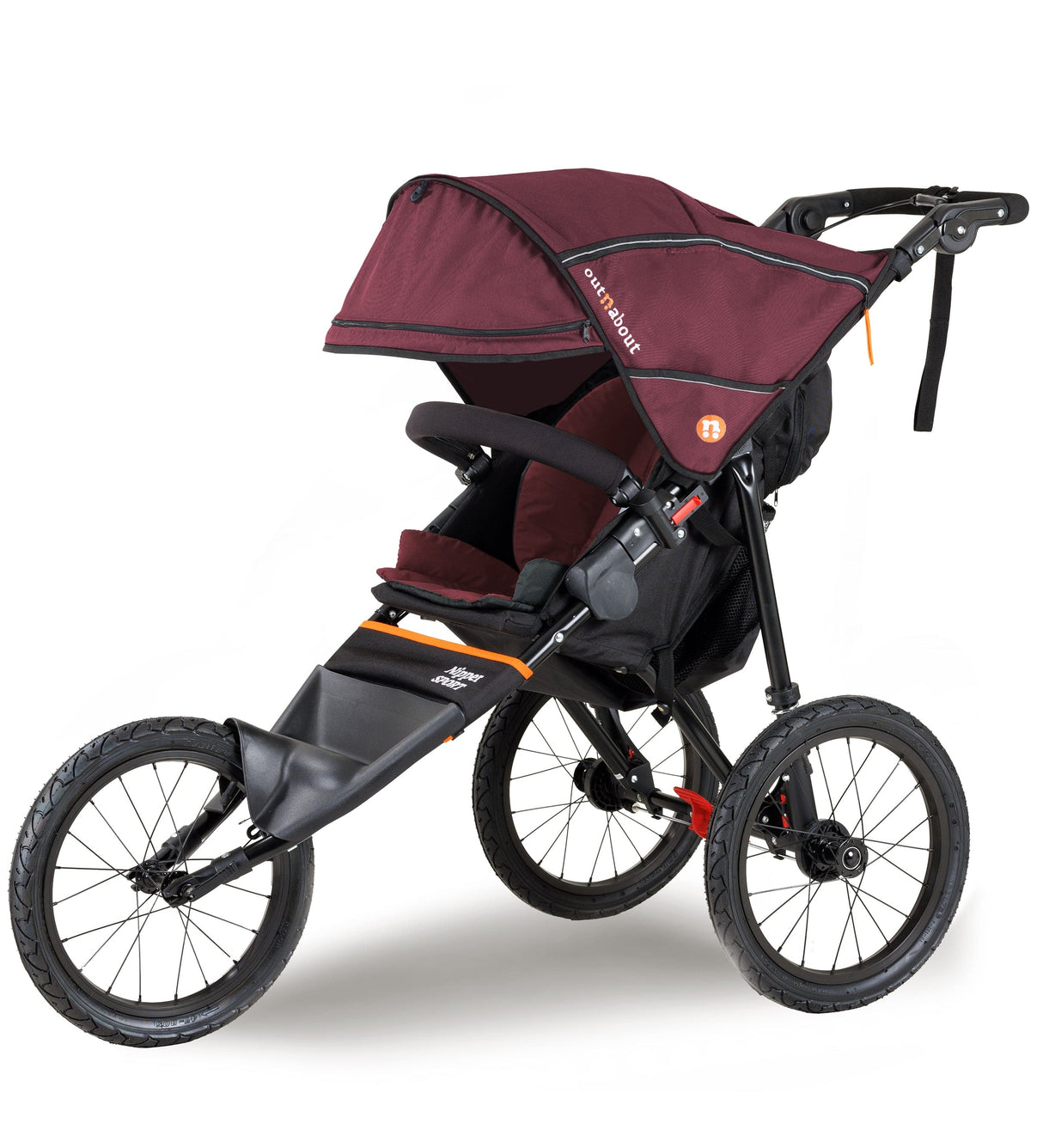 Out n About Nipper V5 Sport Jogging Pushchair - Brambleberry Red