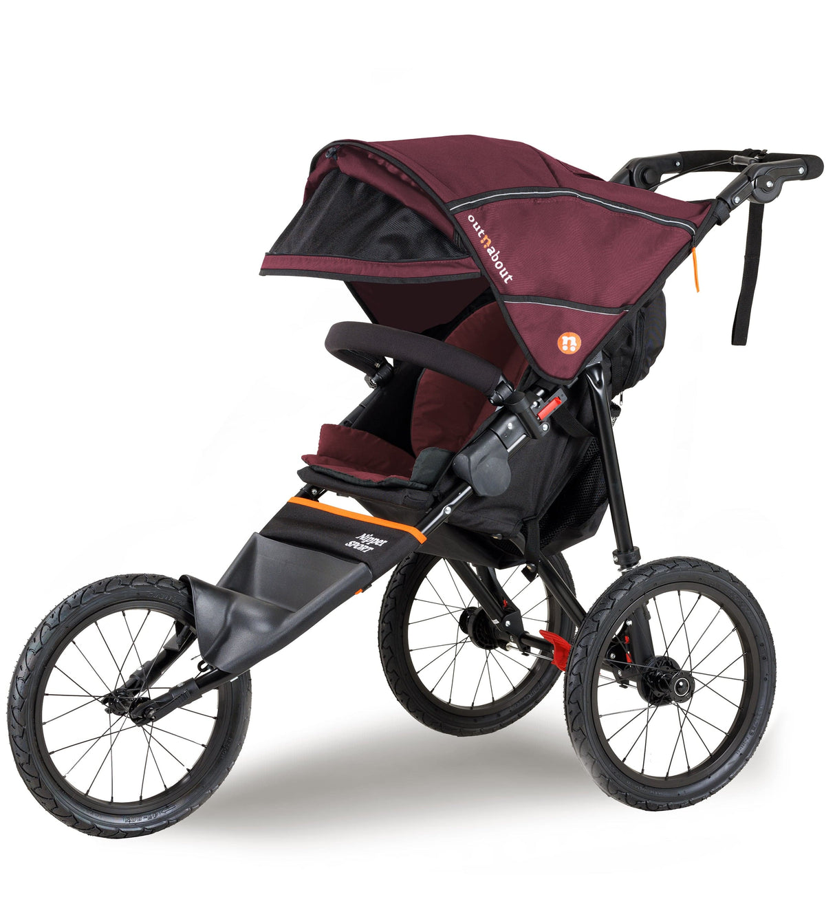 Out n About Nipper V5 Sport Jogging Pushchair - Brambleberry Red