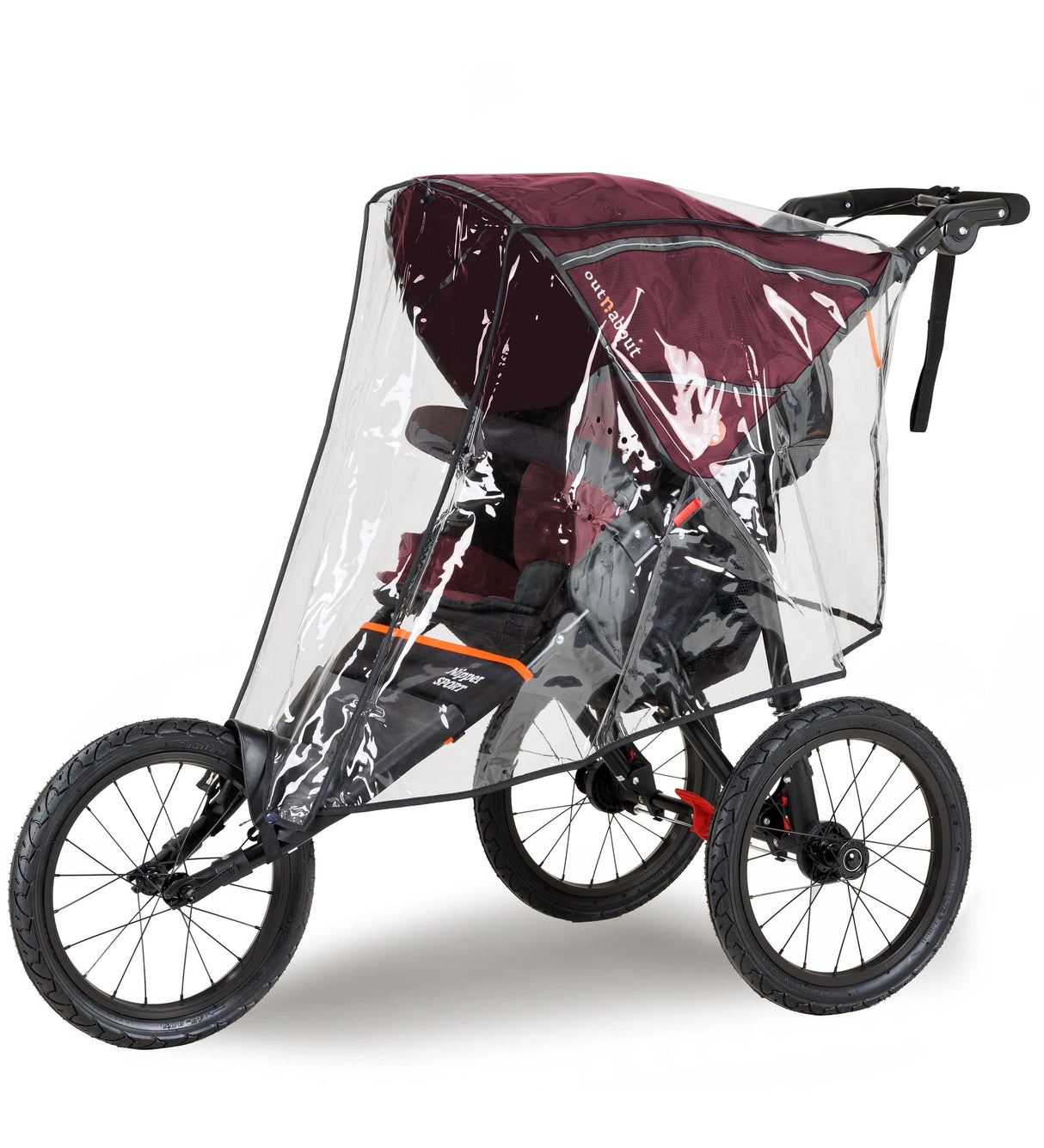 Out n About Nipper V5 Sport Jogging Pushchair - Brambleberry Red