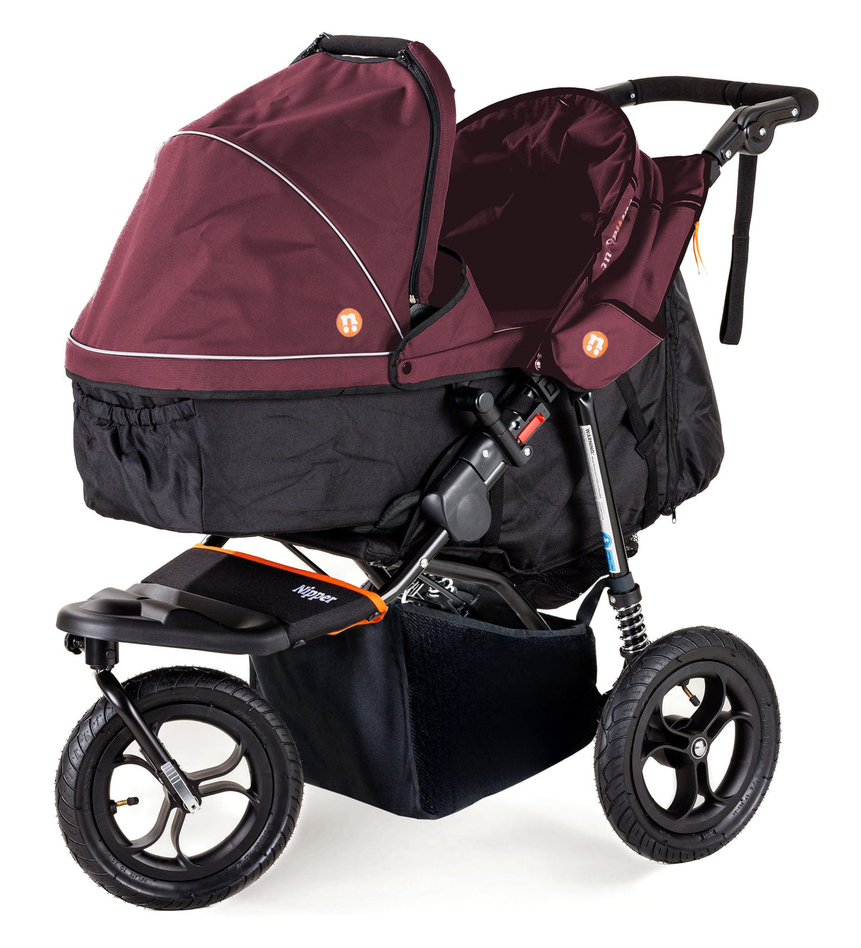 Out n About Nipper V5 Single Pushchair - Brambleberry Red