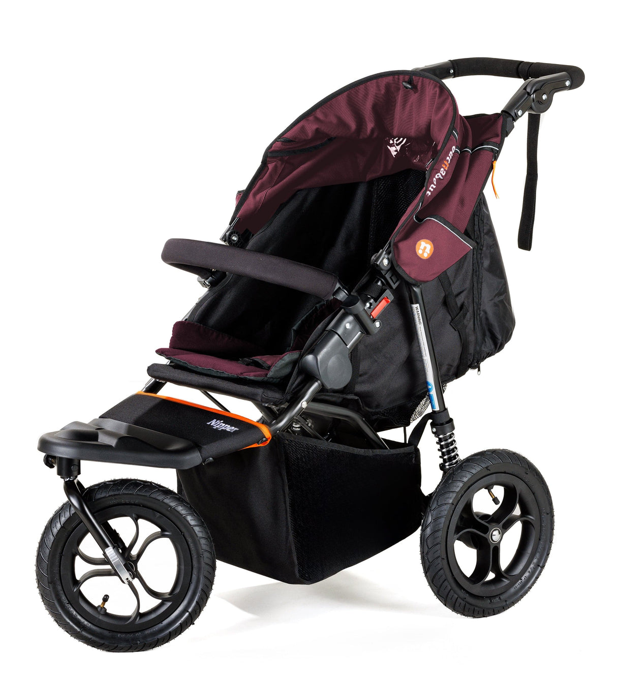Out n About Nipper V5 Single Pushchair - Brambleberry Red