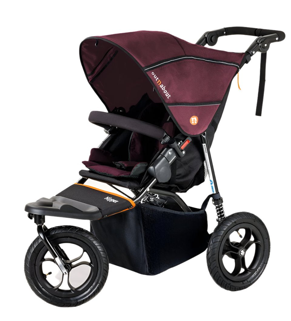 Out n About Nipper V5 Single Pushchair - Brambleberry Red