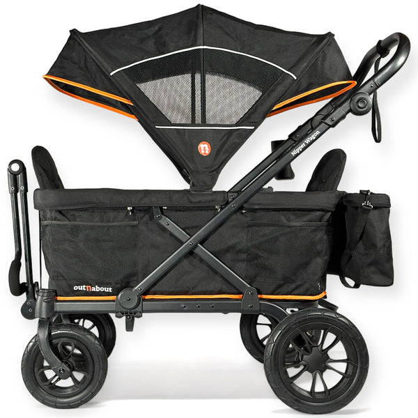 Out N About Nipper Stroller Wagon V6 - Summit Black