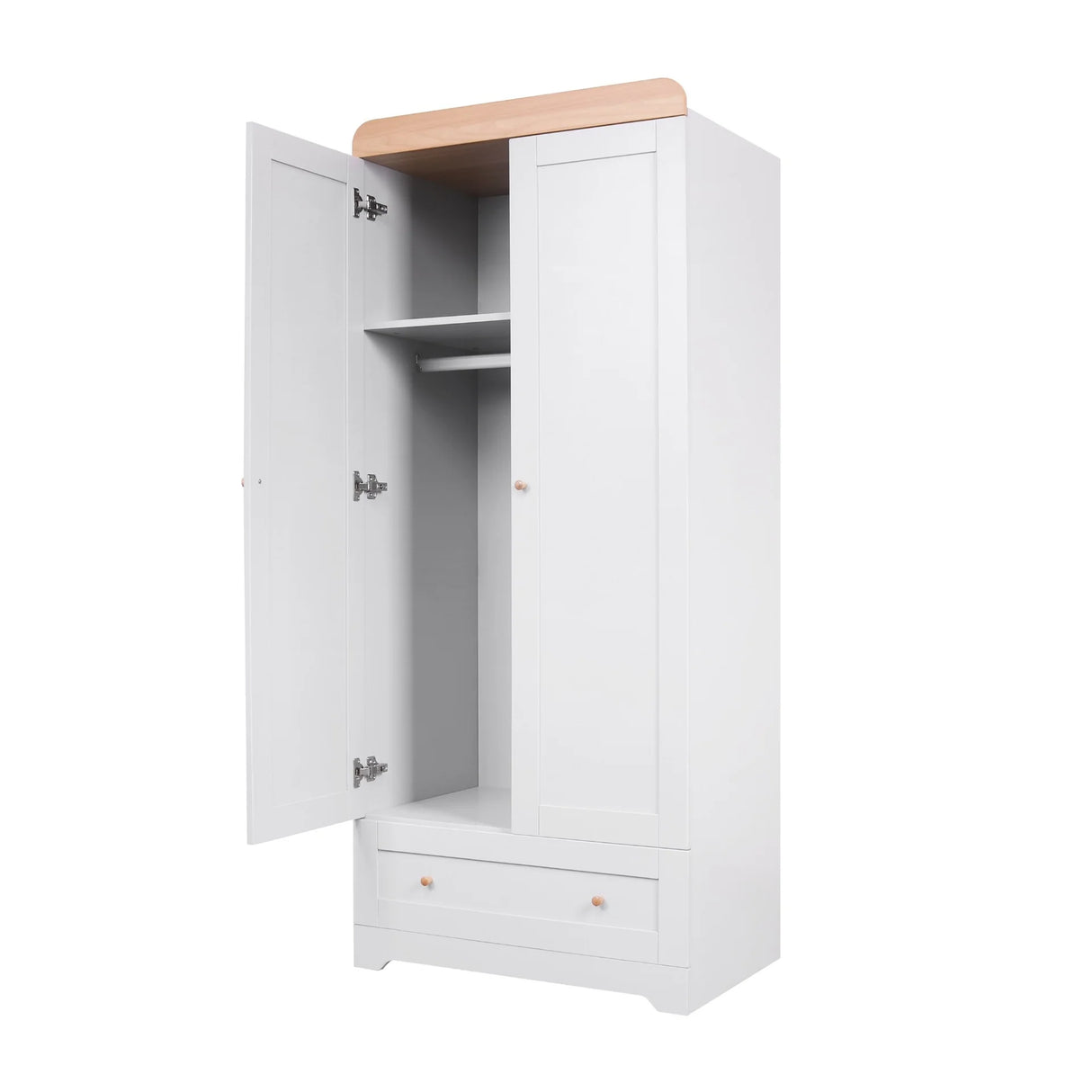 Tutti Bambini Rio Wardrobe - Dove Grey & Honey Oak