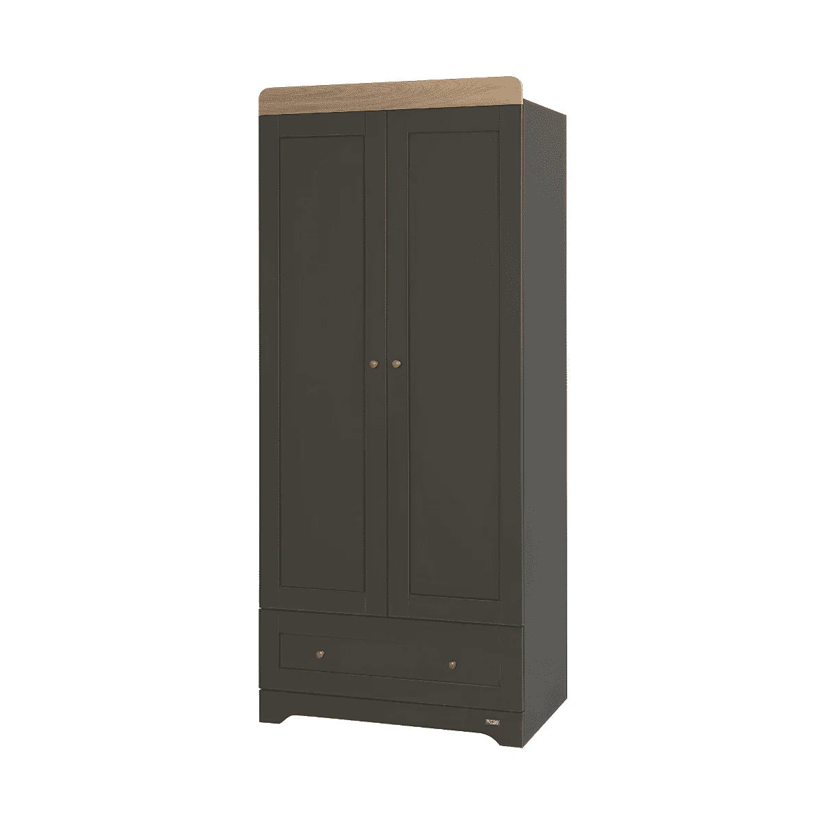 Tutti Bambini Rio Wardrobe - Slate & Honey Oak