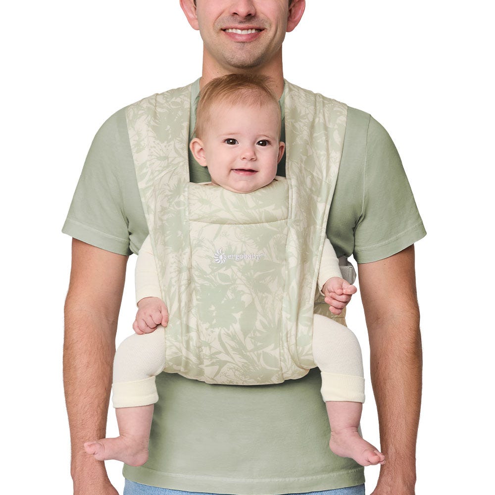 ergobaby Embrace Soft & Snug Knit Baby Carrier - Sage Meadows