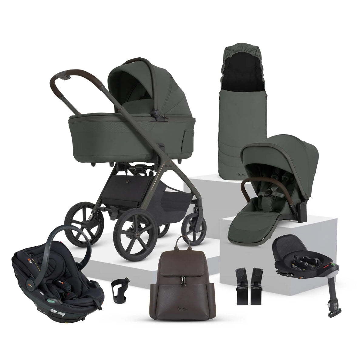 Silver Cross Cove 2 BeSafe Go Beyond 2 Travel System - Pewter