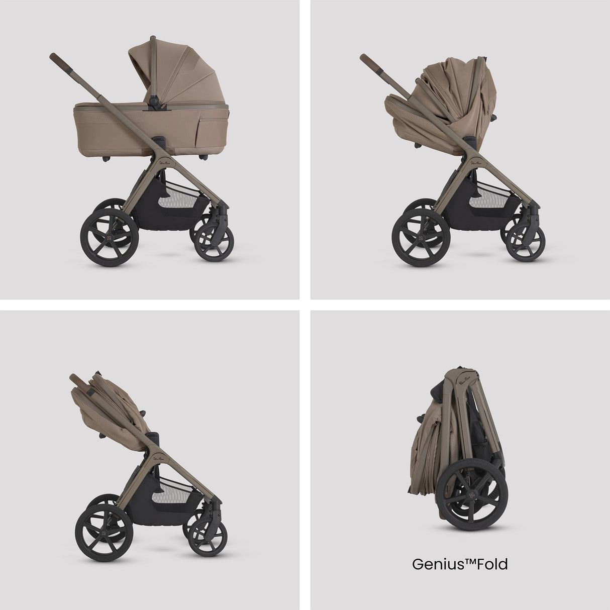 Silver Cross Cove 2 Ultimate Bundle inc Glide Car Seat & Base Plus - Champagne 3
