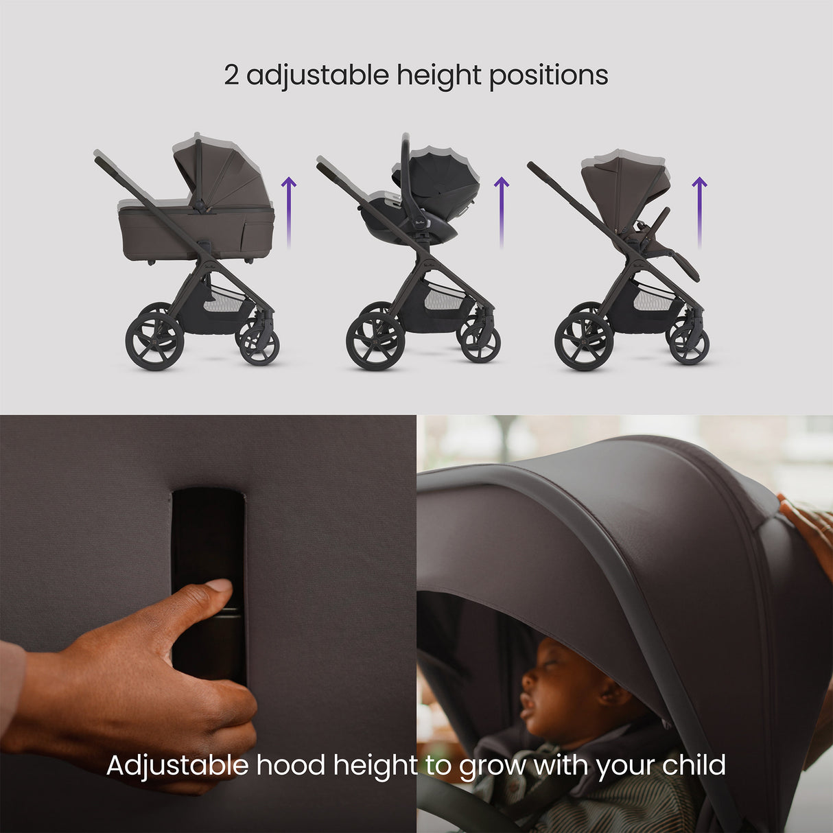 Silver Cross Cove 2 Ultimate Bundle inc Glide Car Seat & Base Plus - Chocolate 4