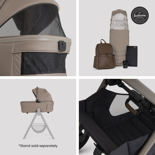 Silver Cross Cove 2 Ultimate Family Bundle inc Glide Car Seat, Approach Car Seat & Base Plus - Champagne 7