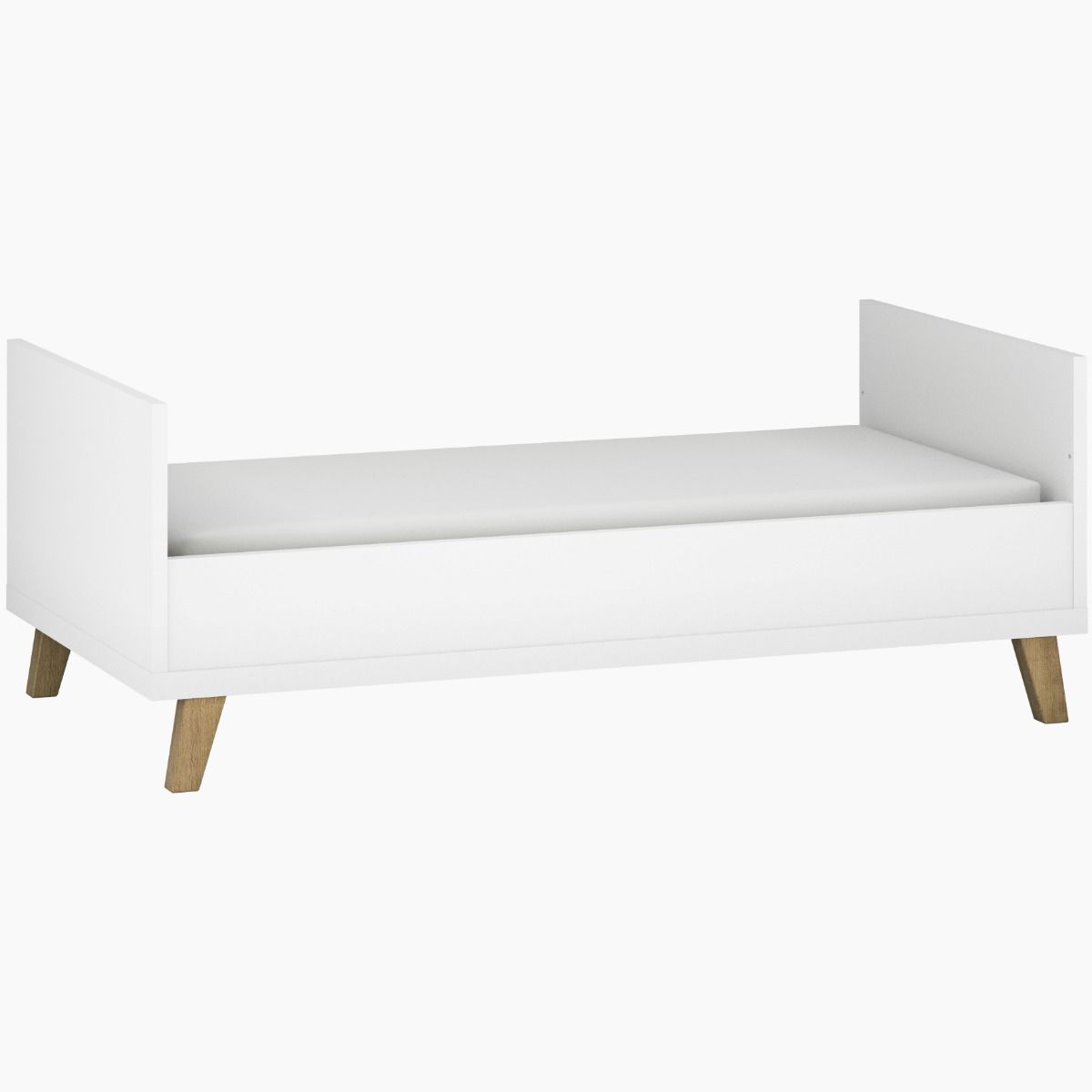 Little Acorns Siriana Cot Bed - White & Oak