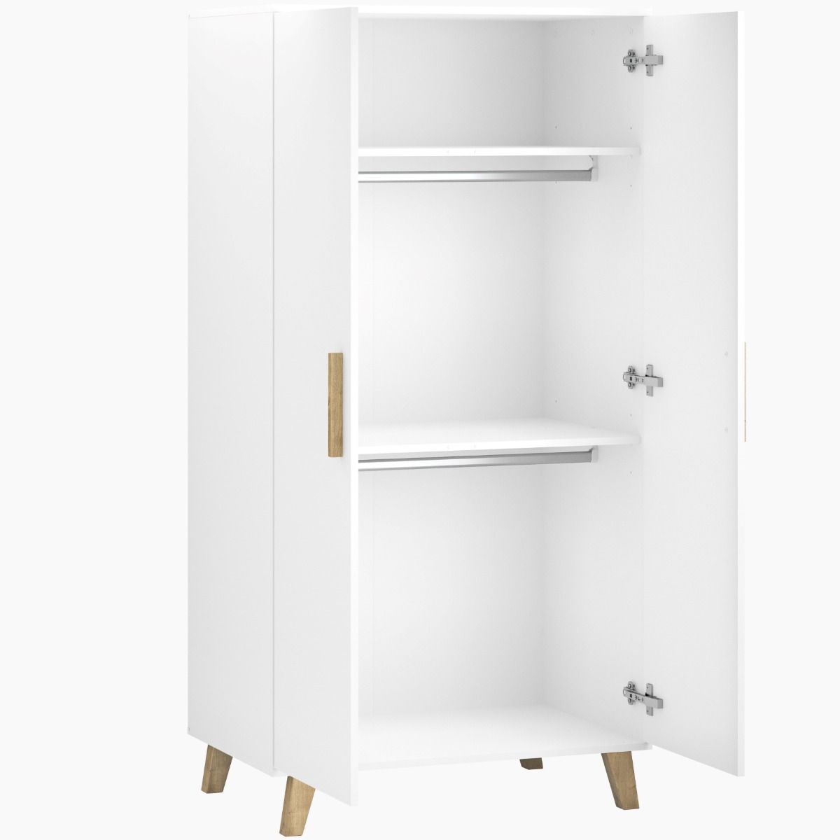 Little Acorns Siriana Wardrobe - White & Oak