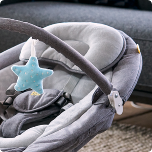 Bababing Hub Bluetooth Electric Baby Swing - Grey