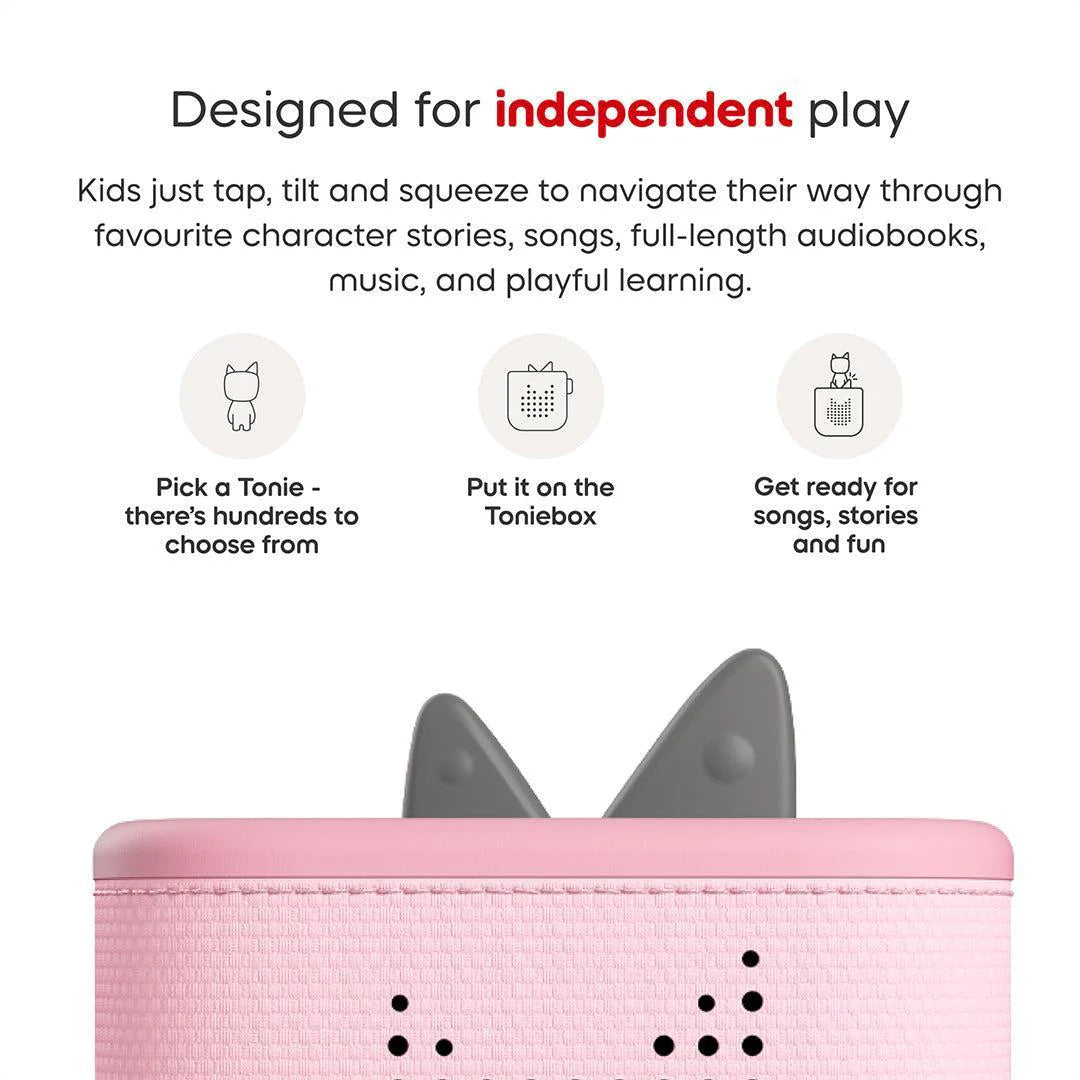 Tonies Toniebox 2 Starter Set with Creative Tonie Rubie - Cloud Pink
