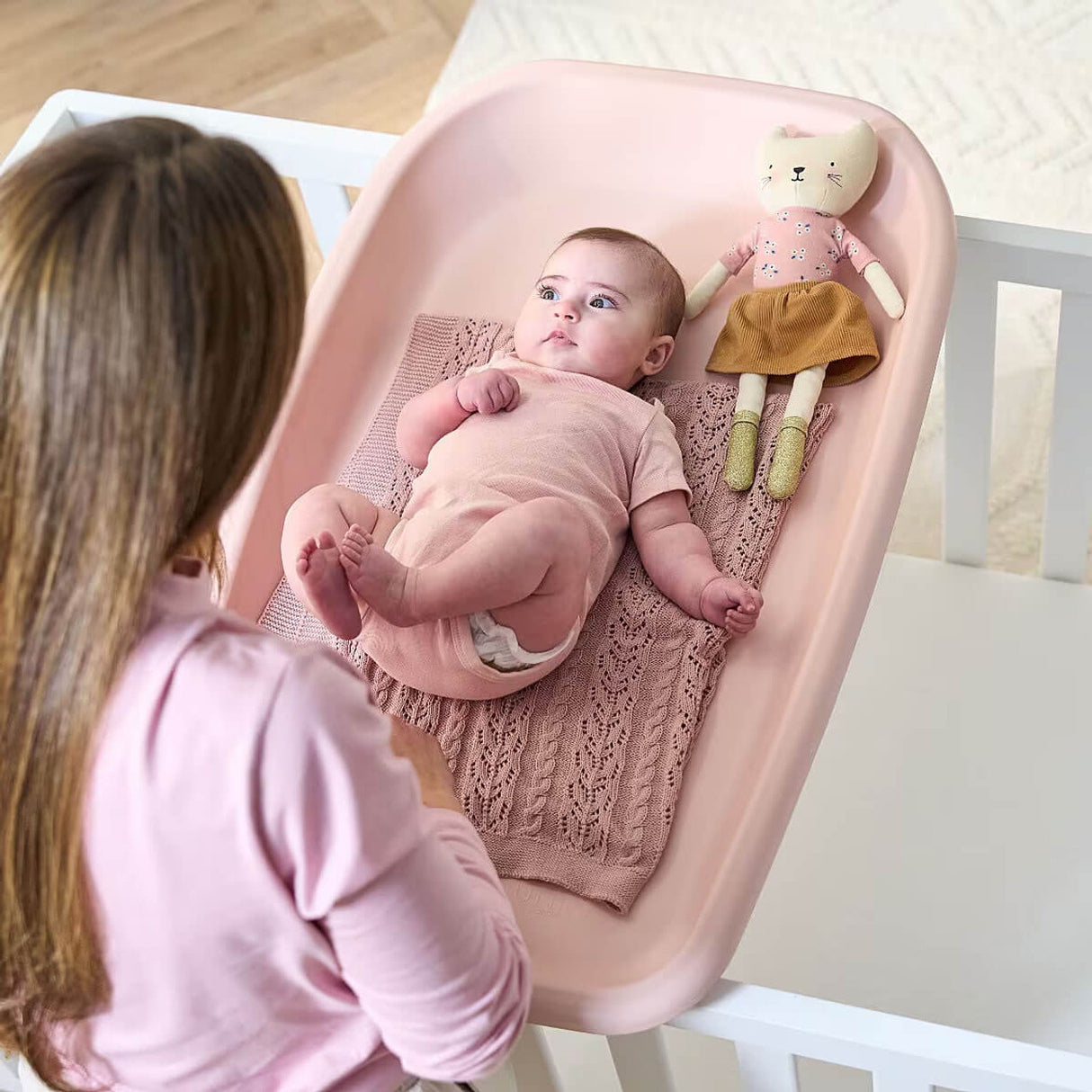 Tutti Bambini Cushi Universal Baby Changing Mat - Petal