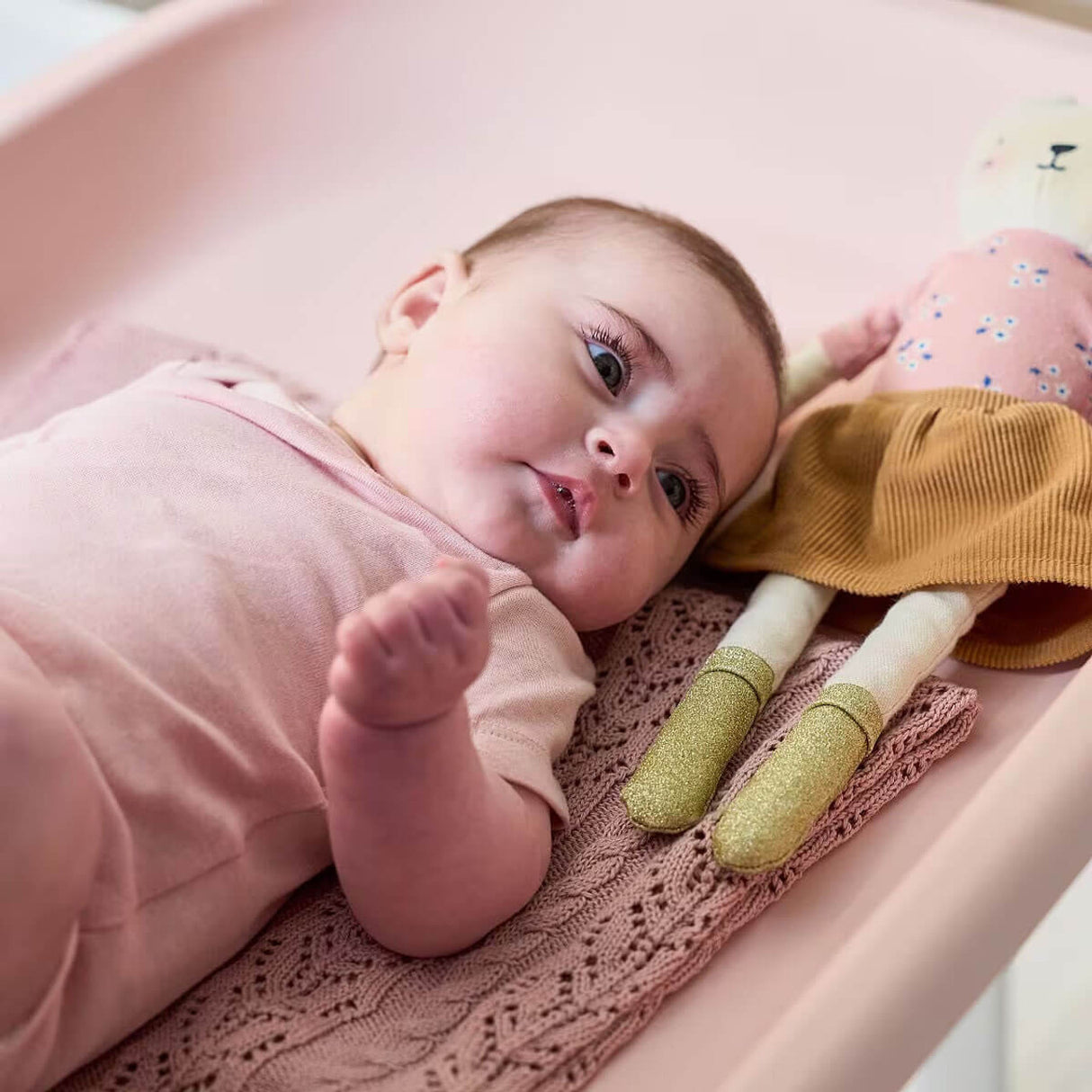 Tutti Bambini Cushi Universal Baby Changing Mat - Petal