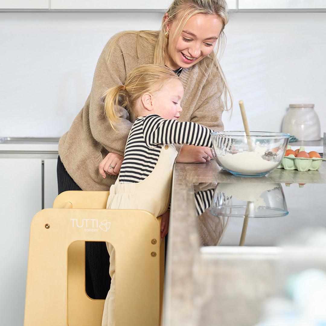 Tutti Bambini Helping Hands Montessori Toddler Learning Tower - Natural