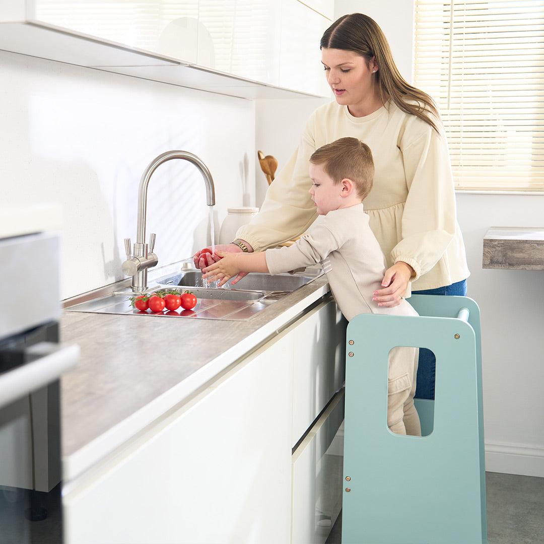 Tutti Bambini Helping Hands Montessori Toddler Learning Tower - Ocean Stone