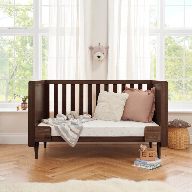 Tutti Bambini Japandi Cot Bed - Warm Walnut