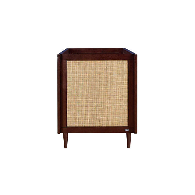 Tutti Bambini Japandi Cot Bed - Warm Walnut