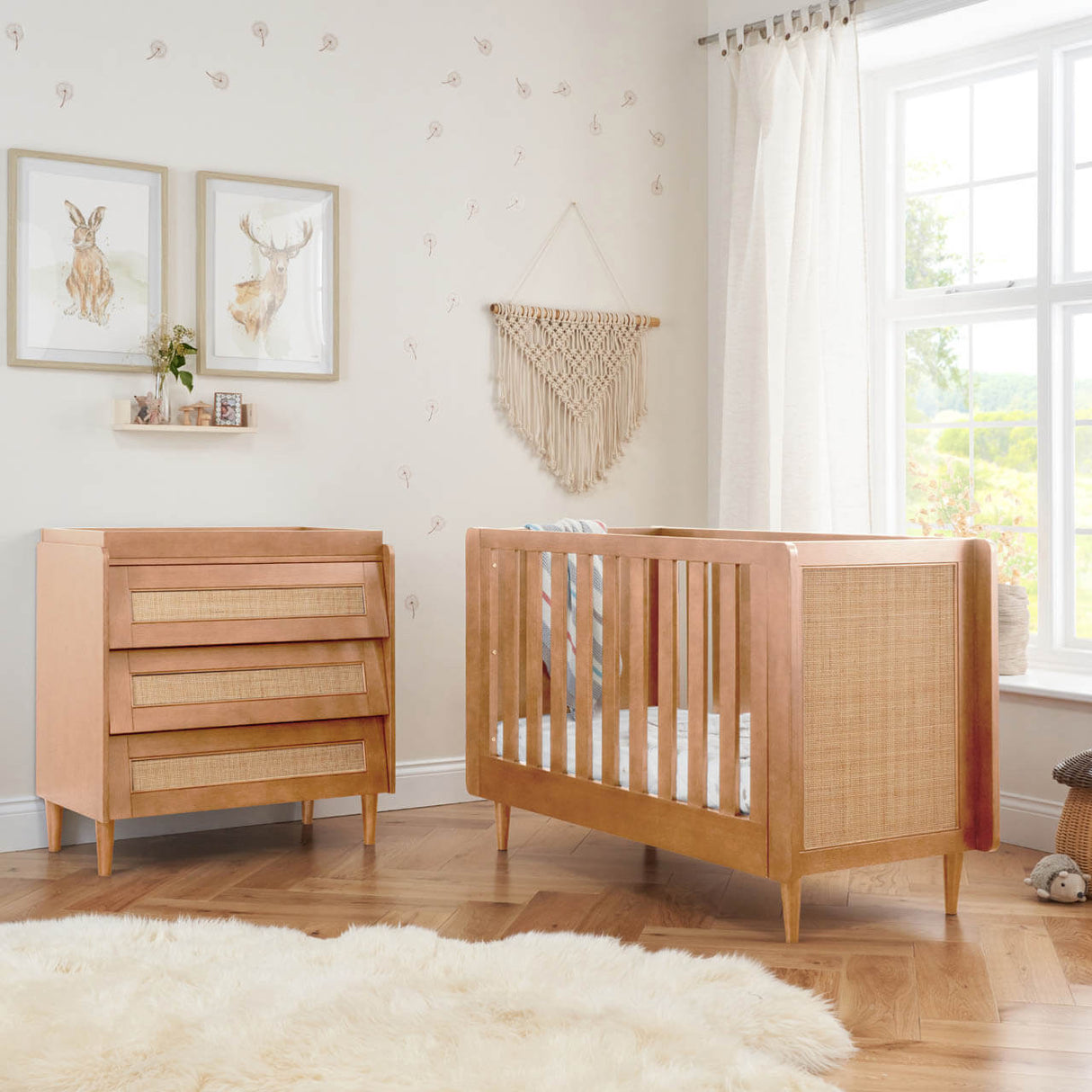 Tutti Bambini Japandi Dresser / Chest Changer - Light Oak