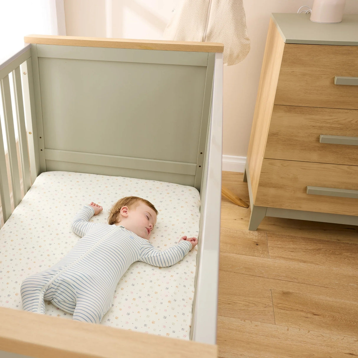 Tutti Bambini Misha / Hallee 2 Piece Room Set - Sage / Golden Oak 12