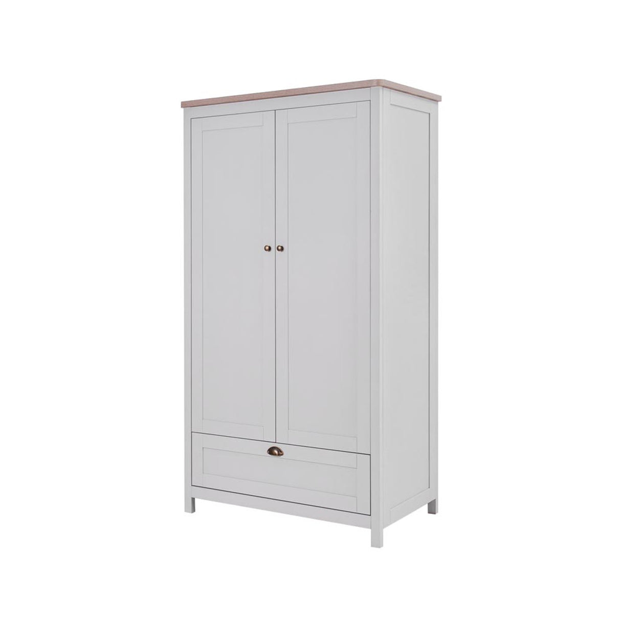 Tutti Bambini Verona Wardrobe - Dove Grey / Oak