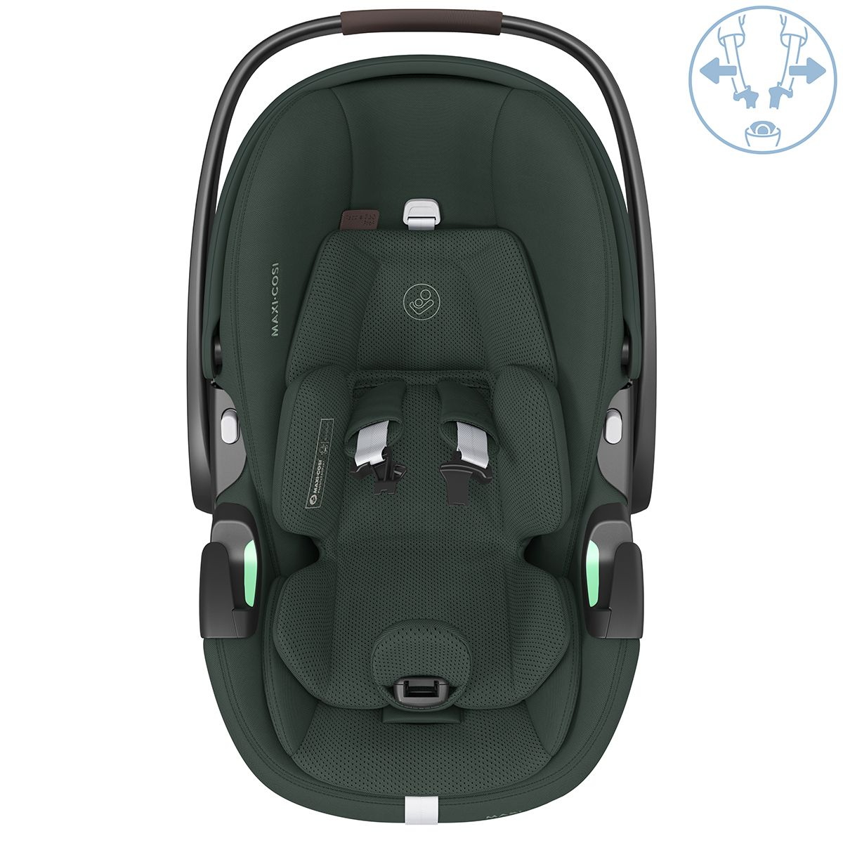 Maxi-Cosi Pebble 360 PRO2 i-Size Infant Car Seat - Twillic Green