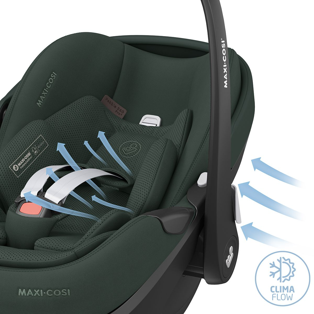 Maxi-Cosi Pebble 360 PRO2 i-Size Infant Car Seat - Twillic Green