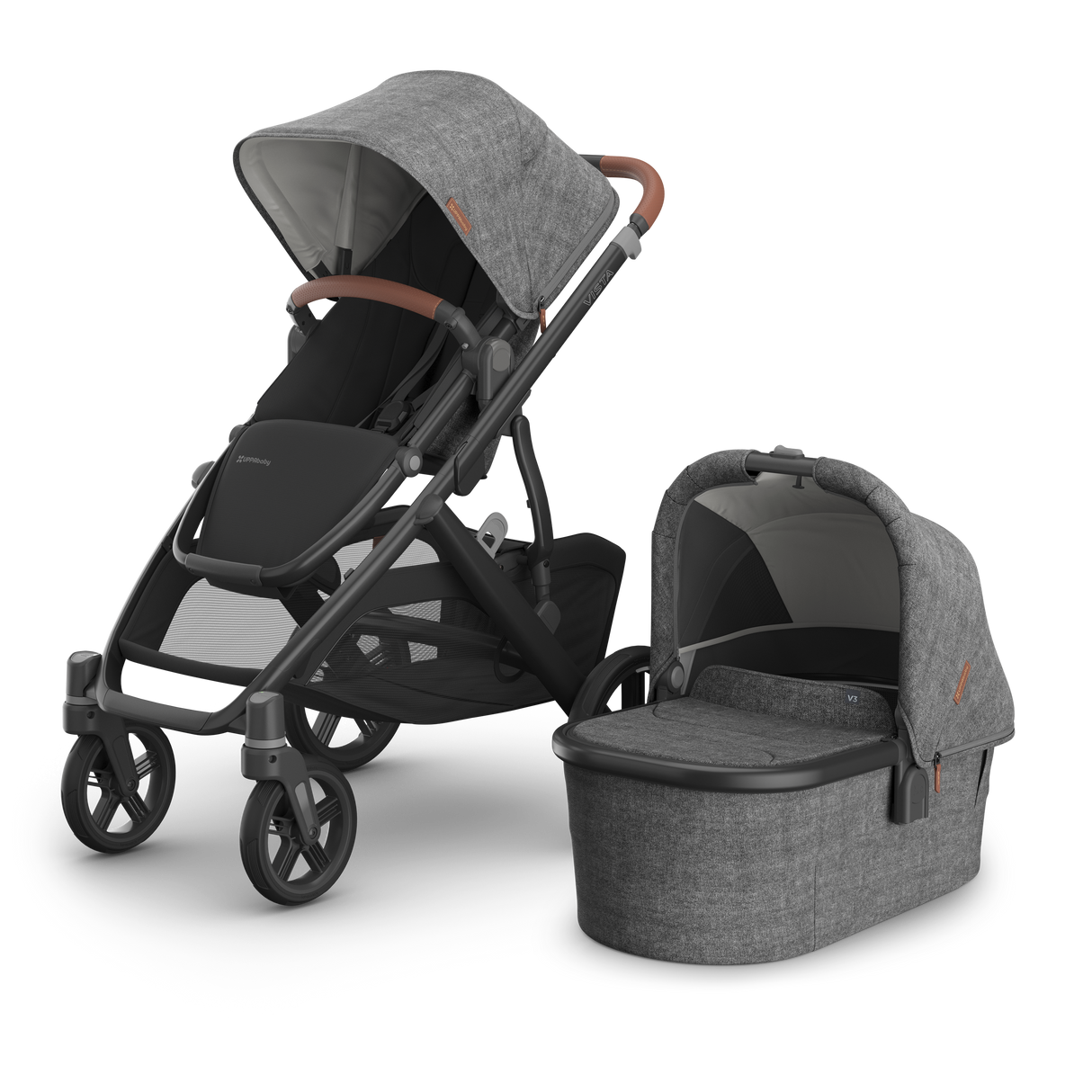 UPPAbaby Vista V3 Pushchair and Carrycot - Greyson