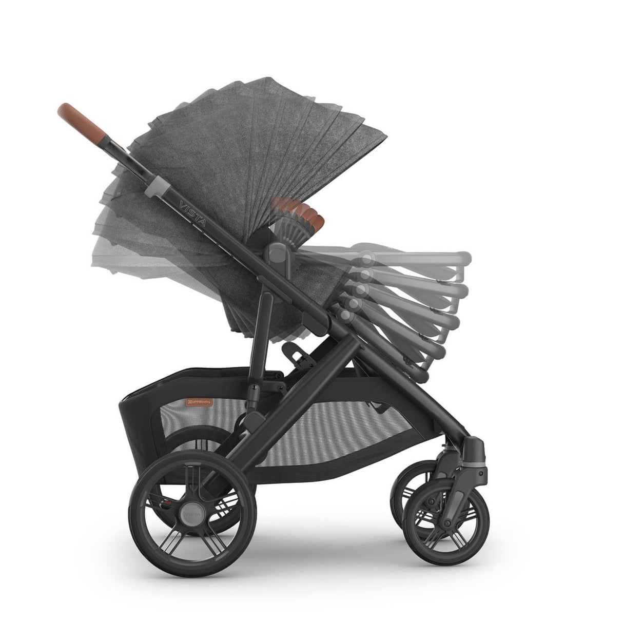 UPPAbaby VISTA V3 Travel System with BeSafe Go Beyond Car Seat and ISOFIX Base - Greyson