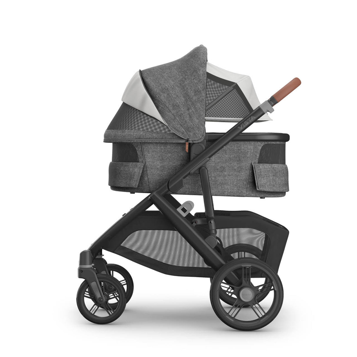 UPPAbaby VISTA V3 Travel System with BeSafe Go Beyond Car Seat and ISOFIX Base - Greyson