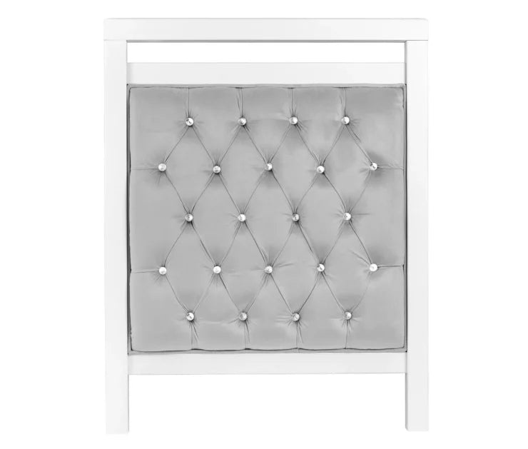 Babymore Velvet Deluxe Cot Bed - White