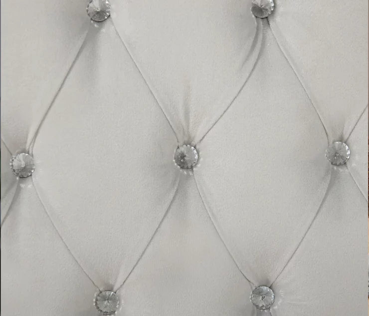 Babymore Velvet Deluxe Cot Bed - White