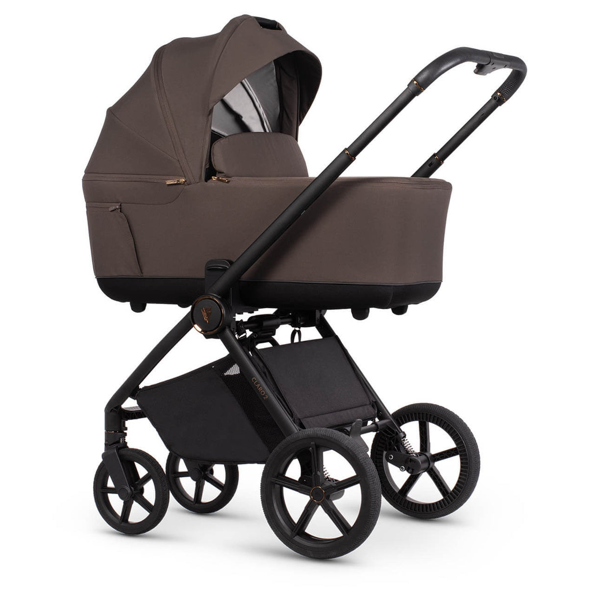 Venicci Claro 2 Travel System with Tiago Car Seat and ISOFIX Base - Chocolate