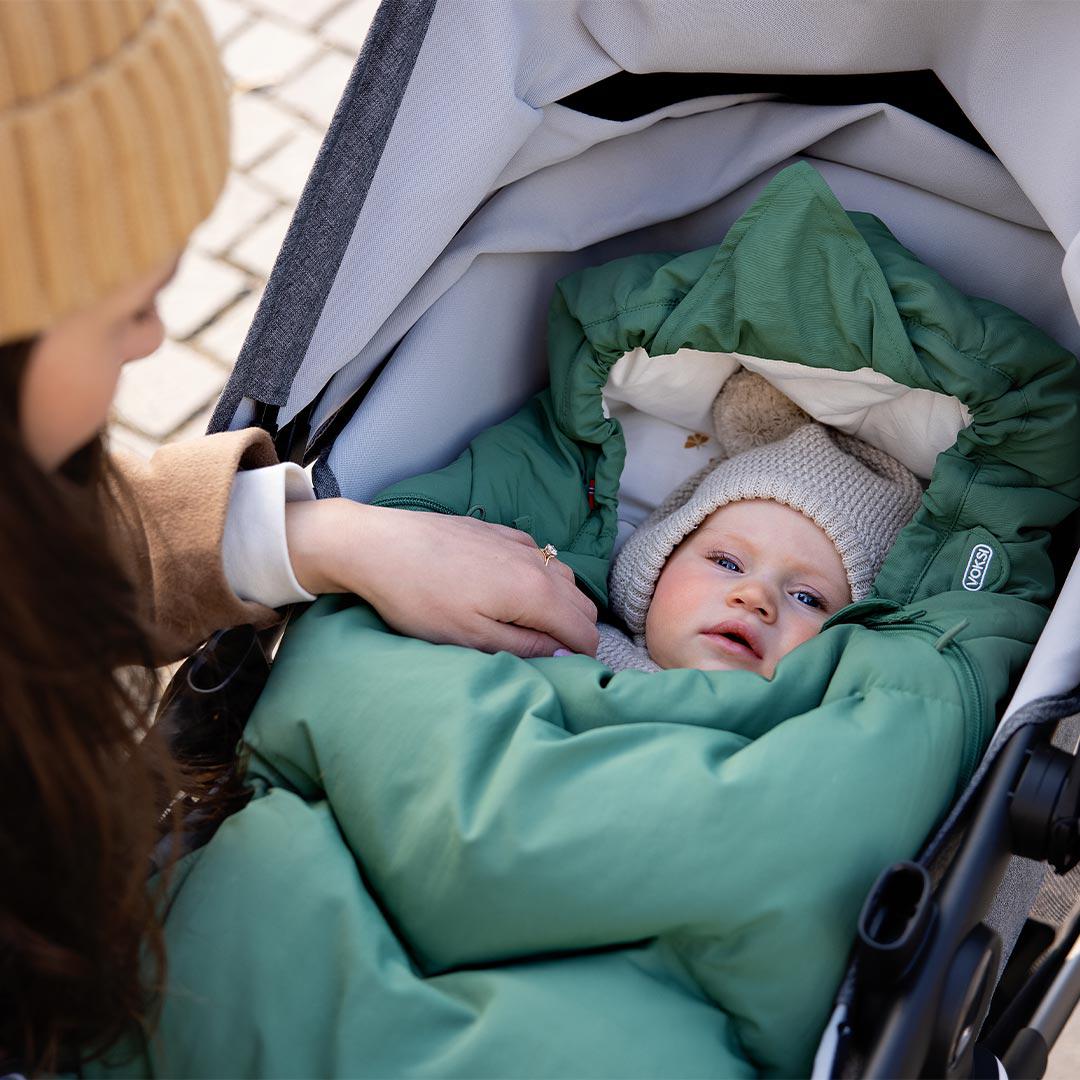 Voksi Explorer All Seasons Universal Pushchair Footmuff - Grass Green