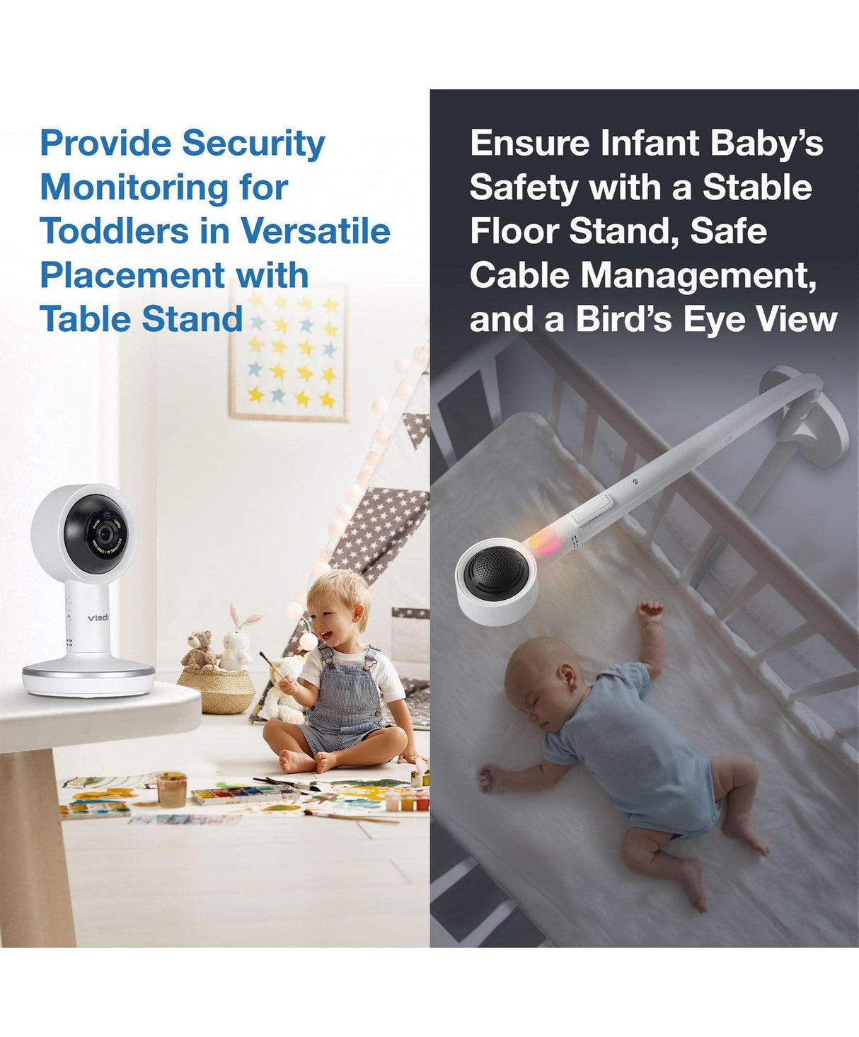 VTech RM7787HD 7″ Over-The-Crib Smart HD Video Baby Monitor