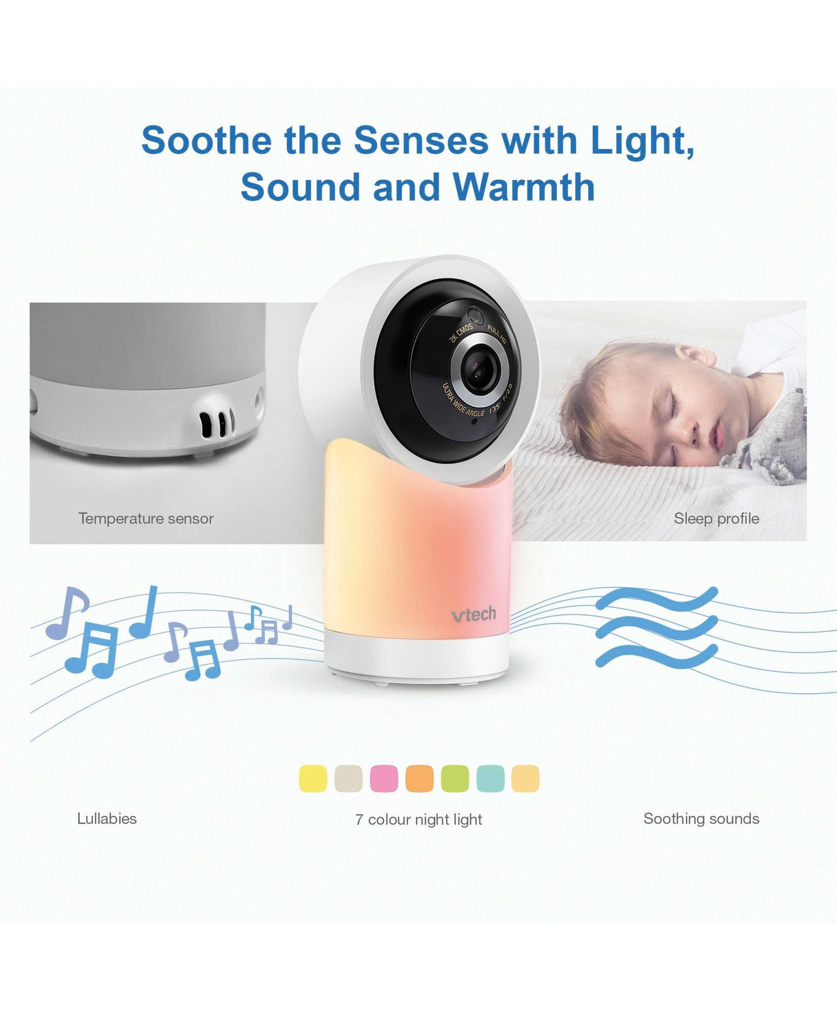 VTech RM7766HD 7" Smart Pan & Tilt Baby Monitor