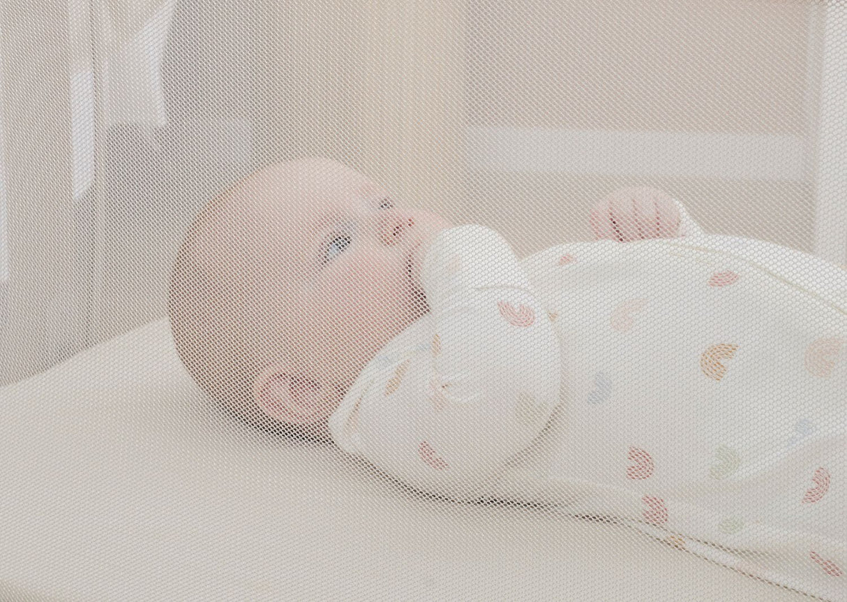 Tutti Bambini ZiZee Rocking Crib - Scandinavian Walnut & Ecru