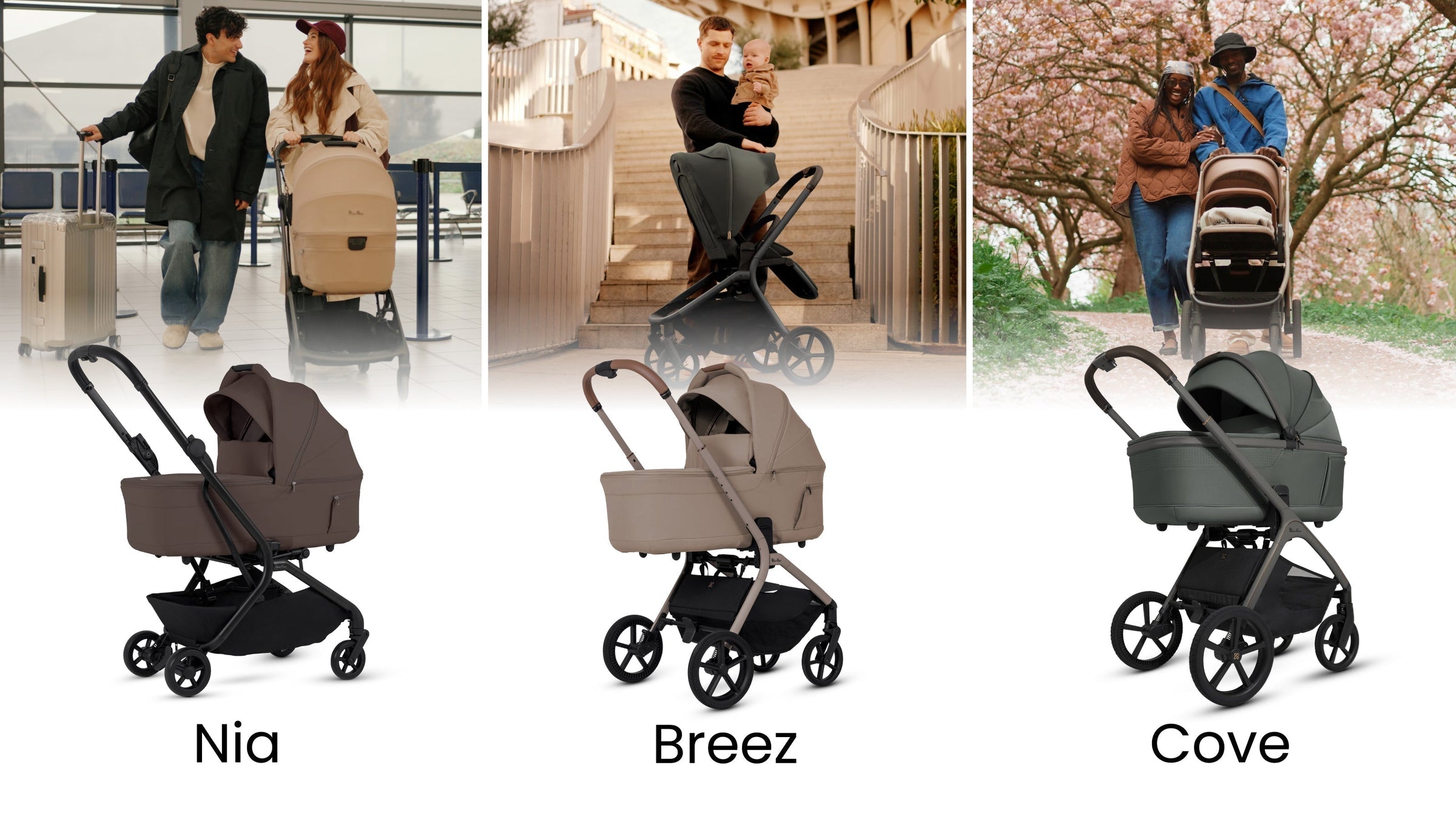 Comparing the Silver Cross Nia, Breez and Cove. Which is right for you?